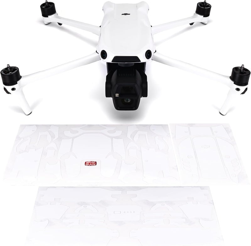 WRAPGRADE Store Skin Decal Sticker Compatible with DJI Air 3S (Racing White) - Image 1